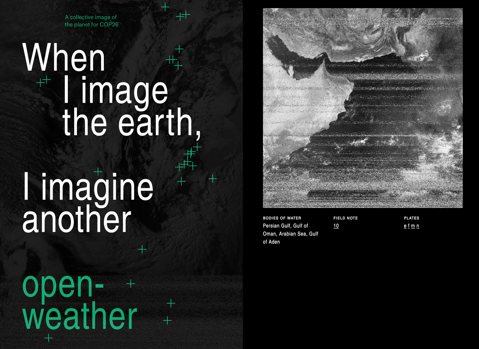 Pages from open weather ebook showing the title and a ground station image of the earth